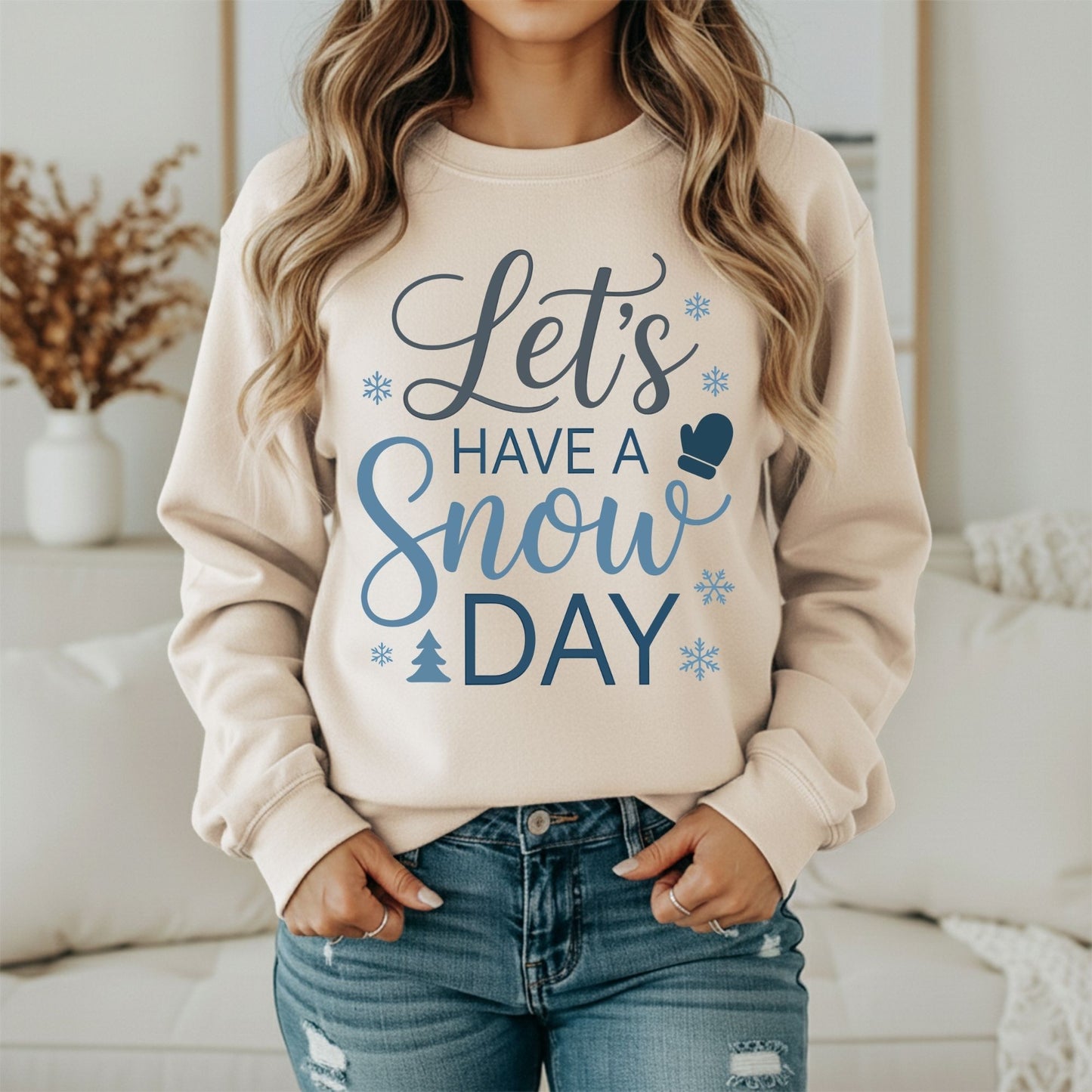 Snowy Days Sweatshirt – Winter Season Cozy Graphic