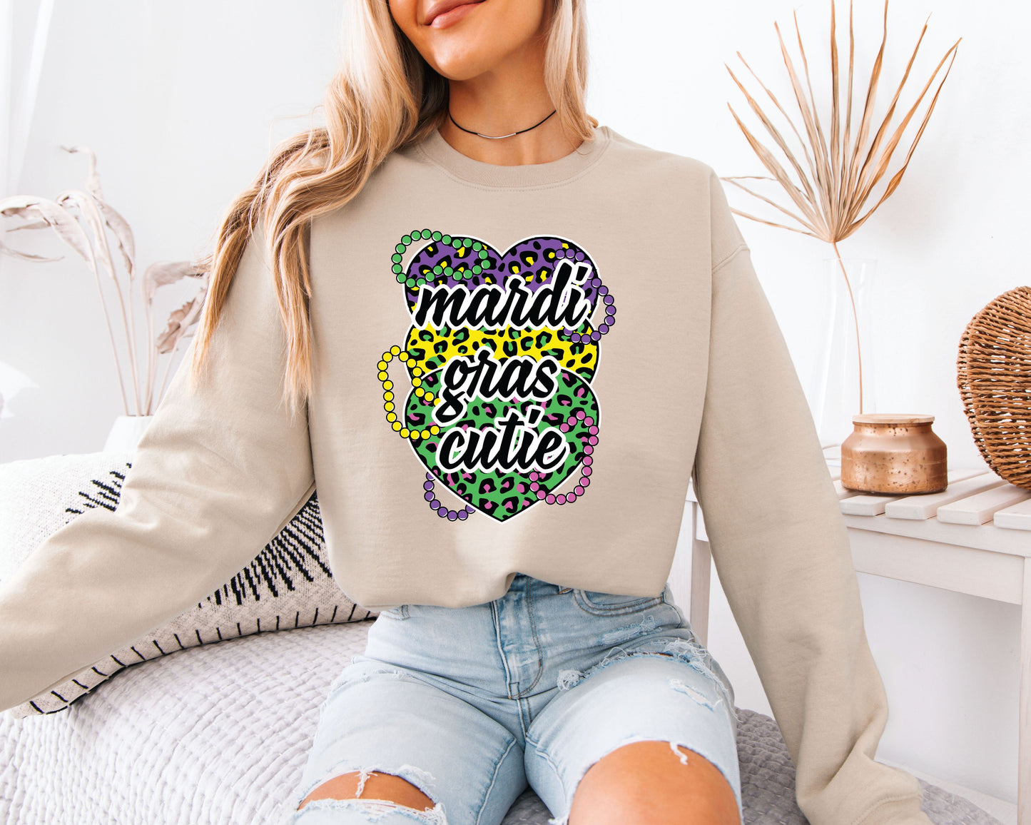 Cozy Fat Tuesday Mardi Gras Sweatshirt