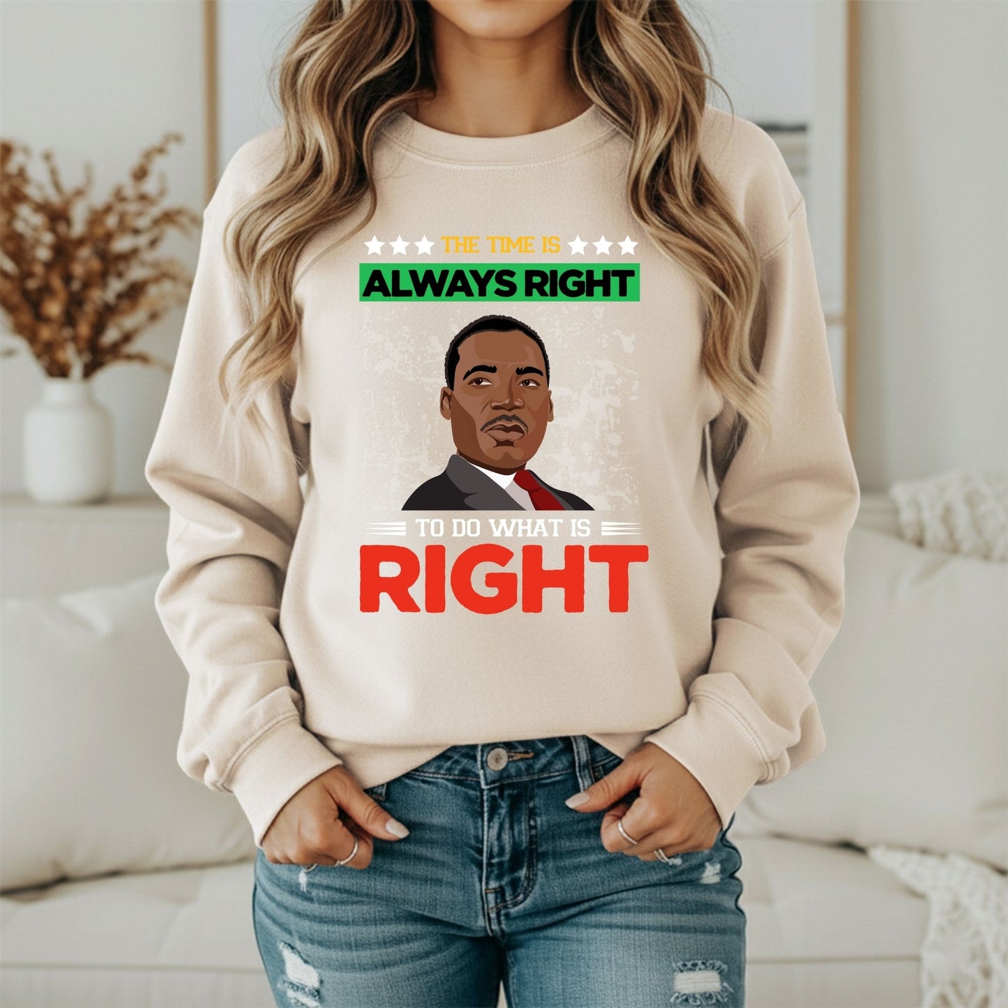 MLK Stand for Human Rights Sweatshirt – Justice Inspired