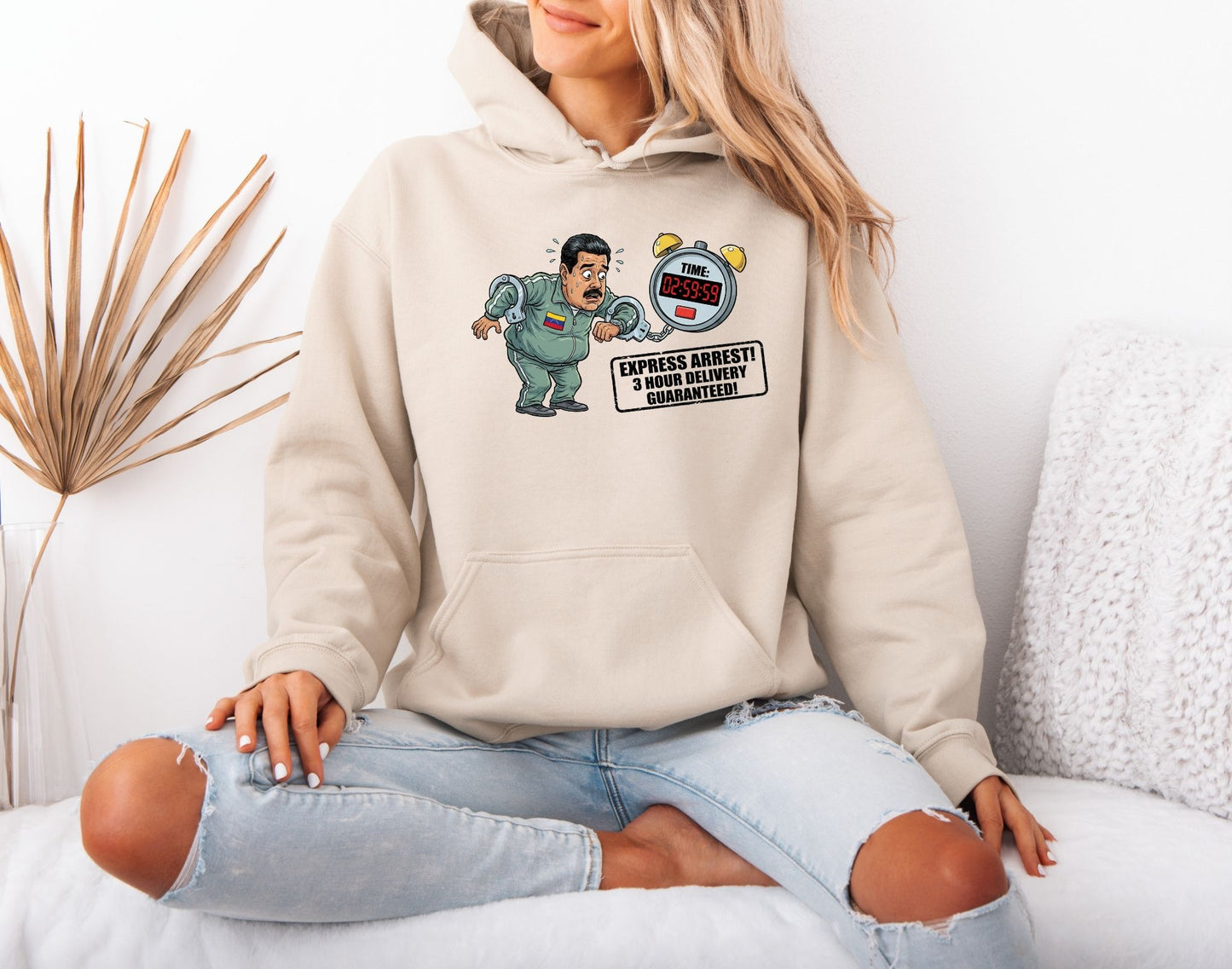 Justice for Venezuela Hoodie – Maduro Arrest Statement Apparel