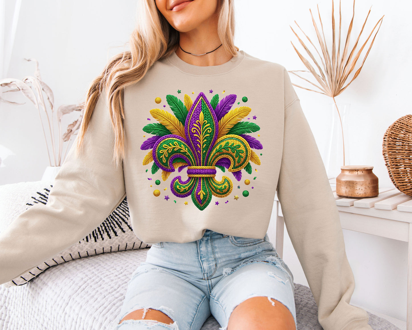 Mardi Gras Color Rush Sweatshirt
