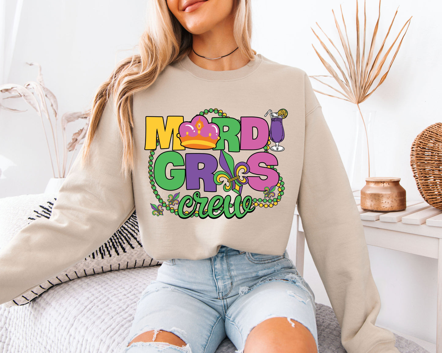 Mardi Gras Season Favorite Cozy Sweatshirt