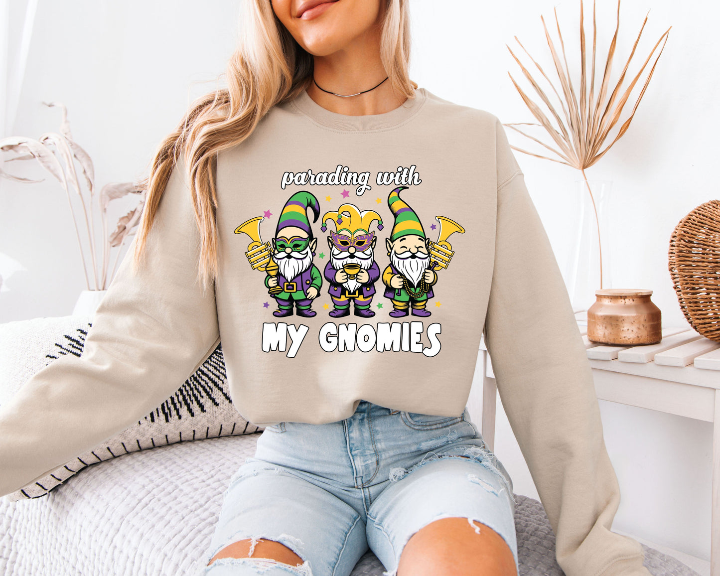 Mardi Gras Party Season Cozy Sweatshirt