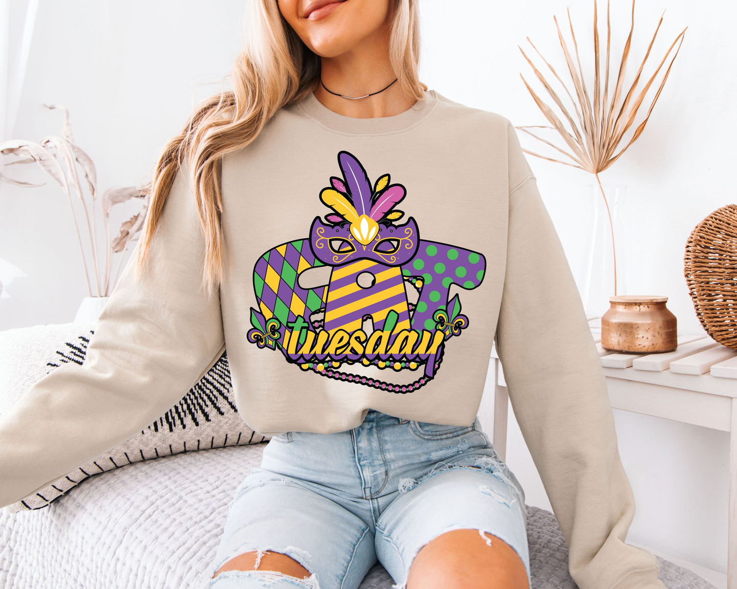 Cozy New Orleans Mardi Gras Sweatshirt