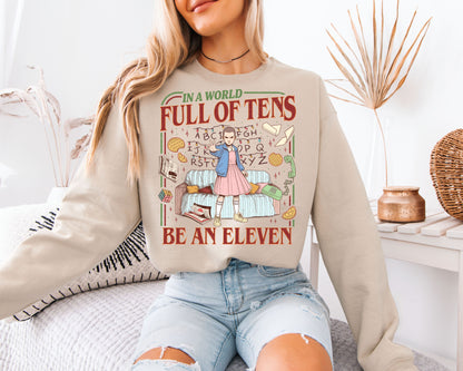 Stranger Things Eleven Sweatshirt – Retro TV Show Inspired Unisex Shirt
