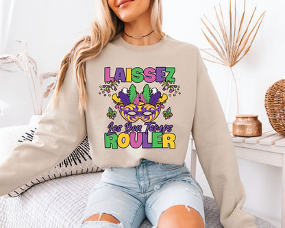 Mardi Gras Fun All Day Sweatshirt