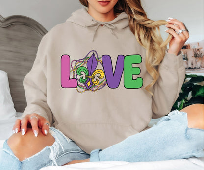 Cute Mardi Gras Hoodie – Fun Carnival Aesthetic