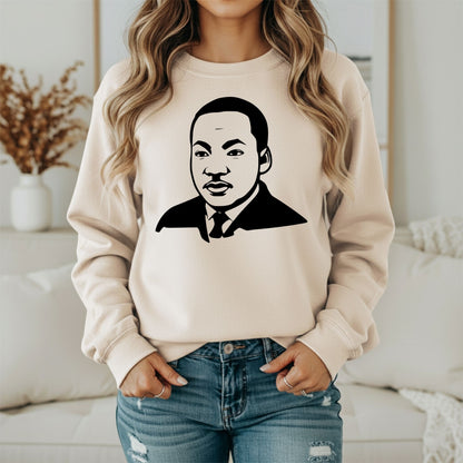 Martin Luther King Jr. Portrait Sweatshirt – Civil Rights Hero