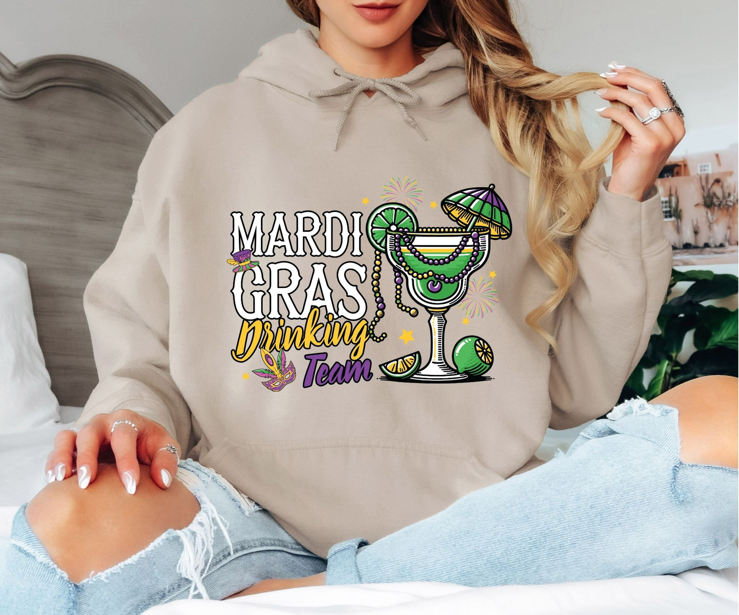Retro Mardi Gras Hoodie – Vintage Carnival Design