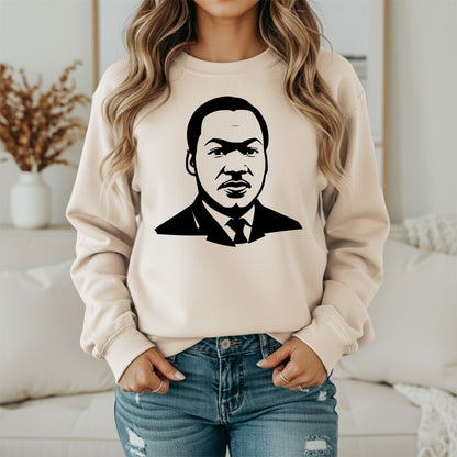 Martin Luther King Jr. Inspirational Sweatshirt – Civil Rights Icon Design