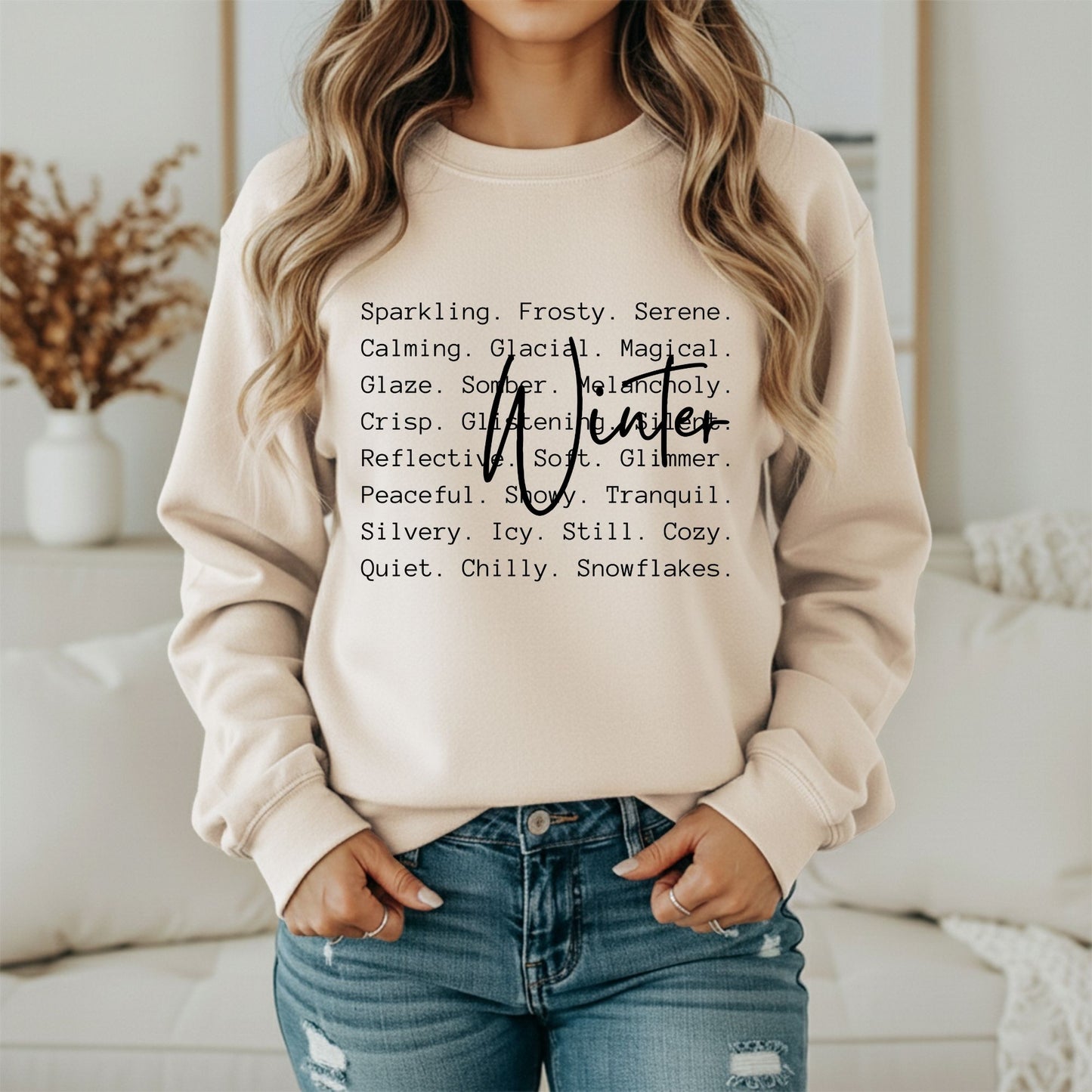 Winter Cozy Graphic Sweatshirt – Minimal Cold Weather Style