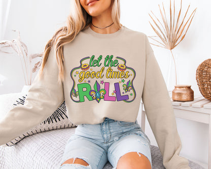 New Orleans Inspired Mardi Gras Sweatshirt