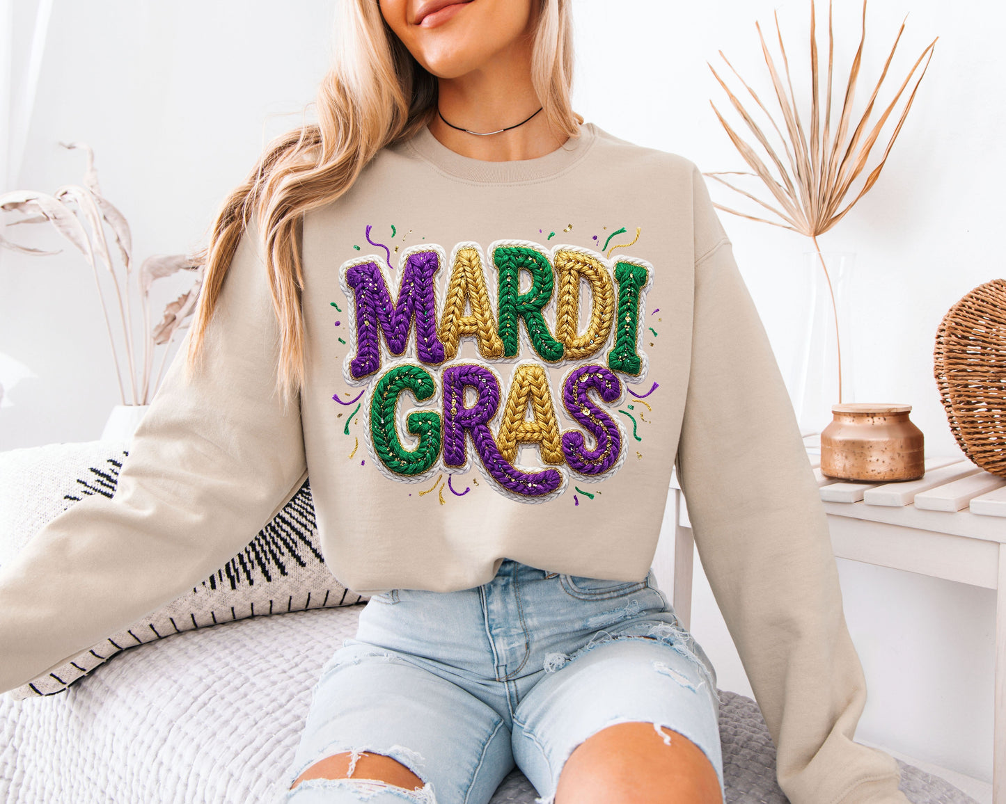Carnival Day Essentials Mardi Gras Sweatshirt