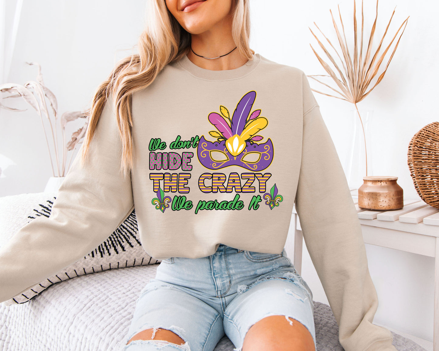 Mardi Gras Carnival Mood Sweatshirt