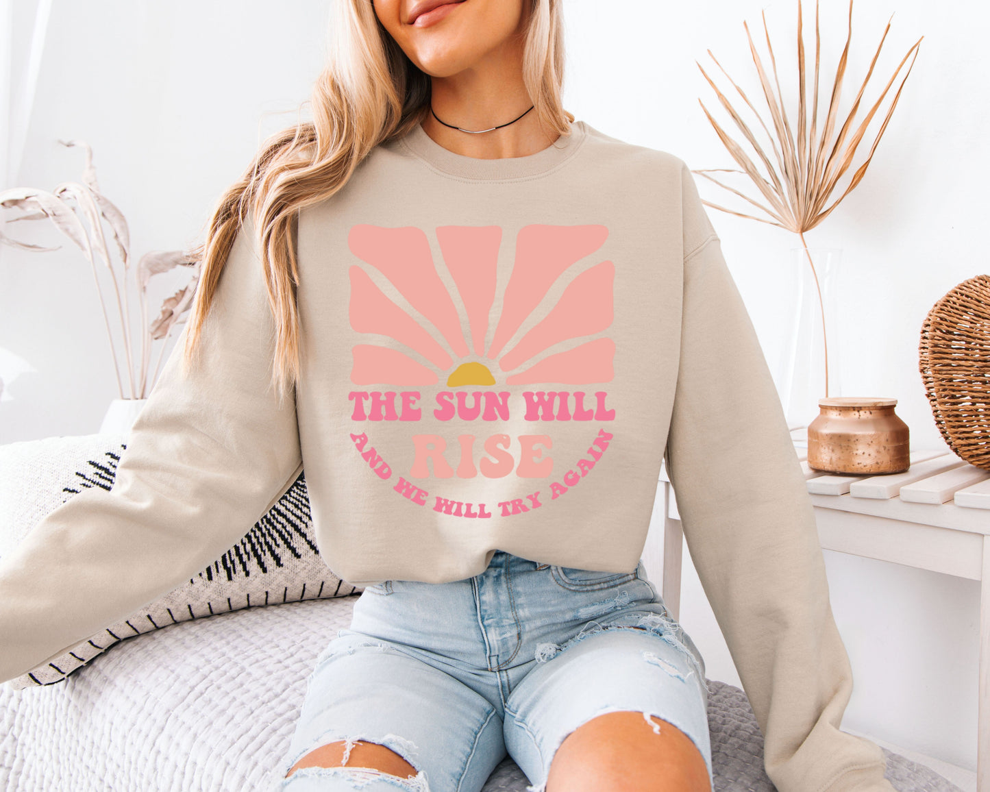 Christian Sweatshirt, Faith-Based Bible Verse Religious Crewneck