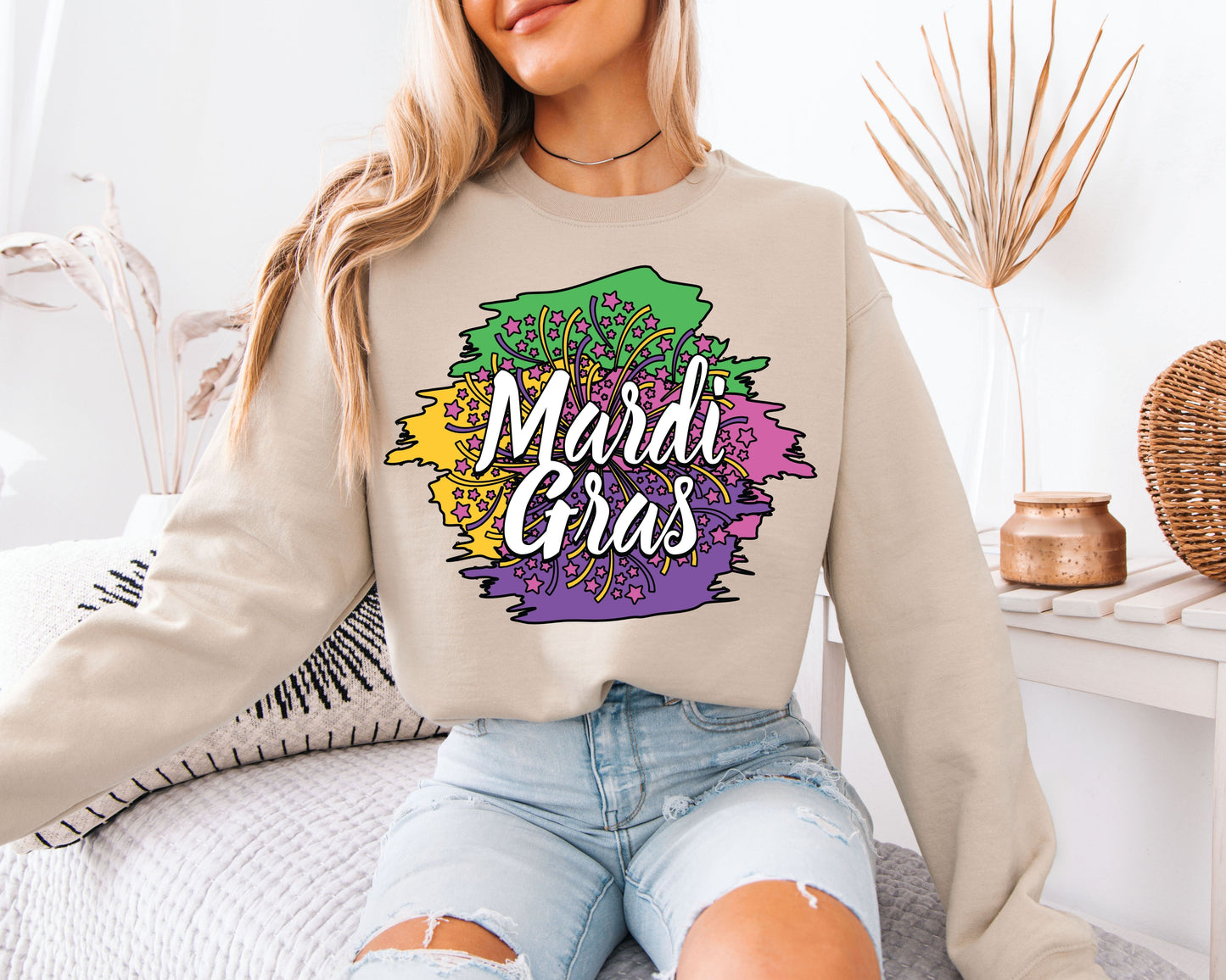 Fat Tuesday Ready Mardi Gras Sweatshirt