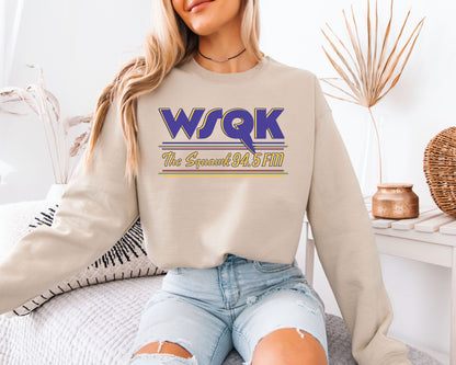 WSQK The Squawk 94.5 FM Sweatshirt, Stranger Things Inspired Radio Sweatshirt