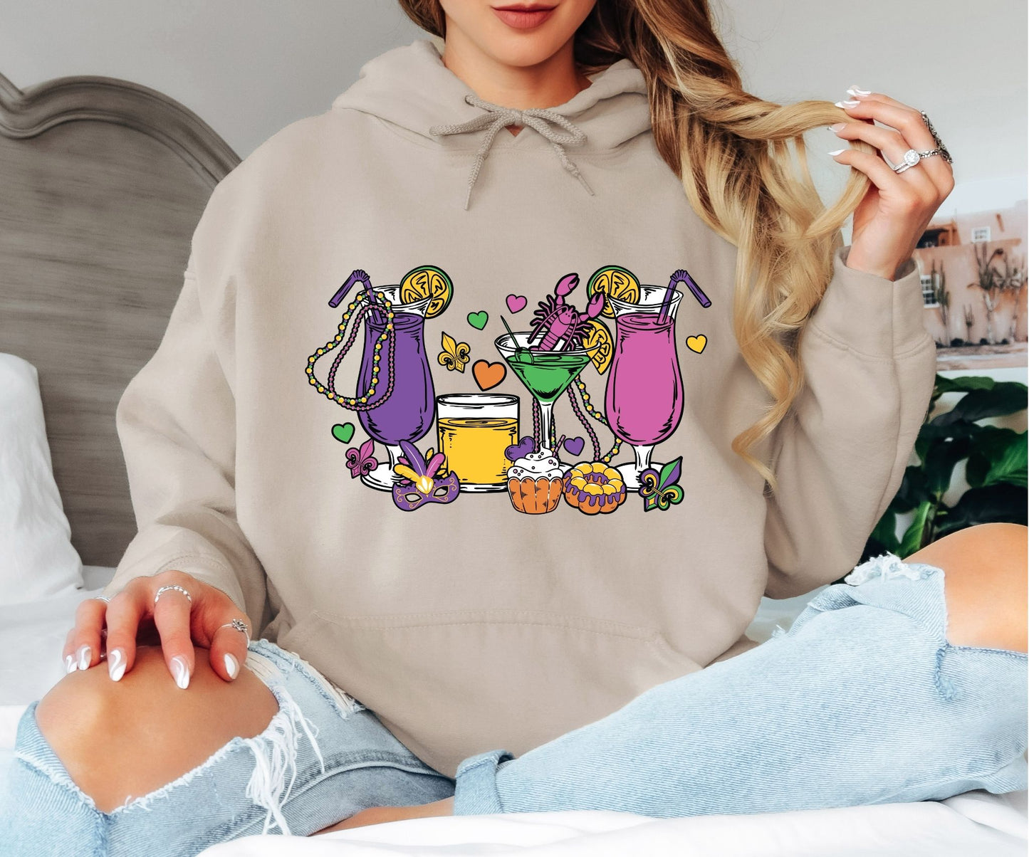 Mardi Gras Hoodie – Festival Night Outfit