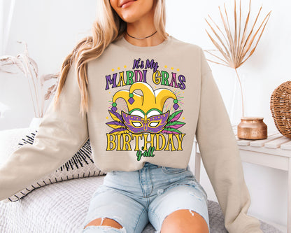 Mardi Gras Street Style Cozy Sweatshirt