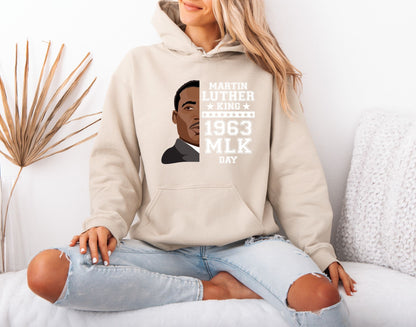 MLK Peace and Justice Hoodie – Timeless Equality Graphic