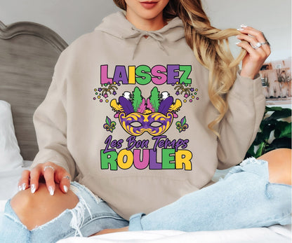 Mardi Gras Hoodie – Party All Night Carnival Style