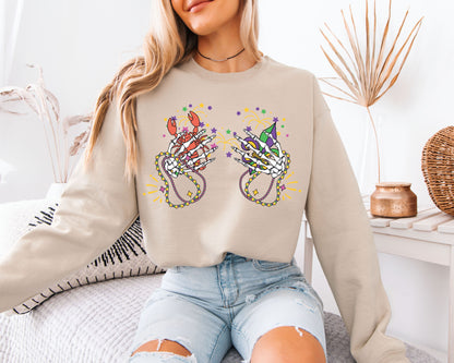 Carnival Ready Mardi Gras Crewneck