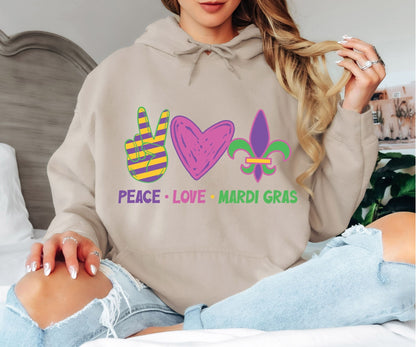 Mardi Gras Hoodie for Parade & Party Lovers