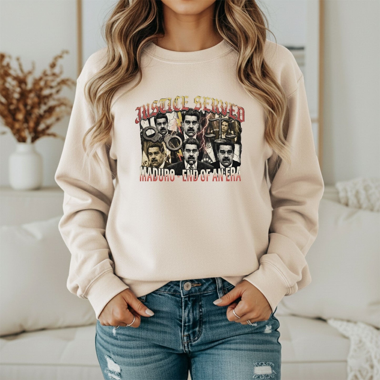 Maduro Arrest Sweatshirt – Democracy and Justice Protest Statement