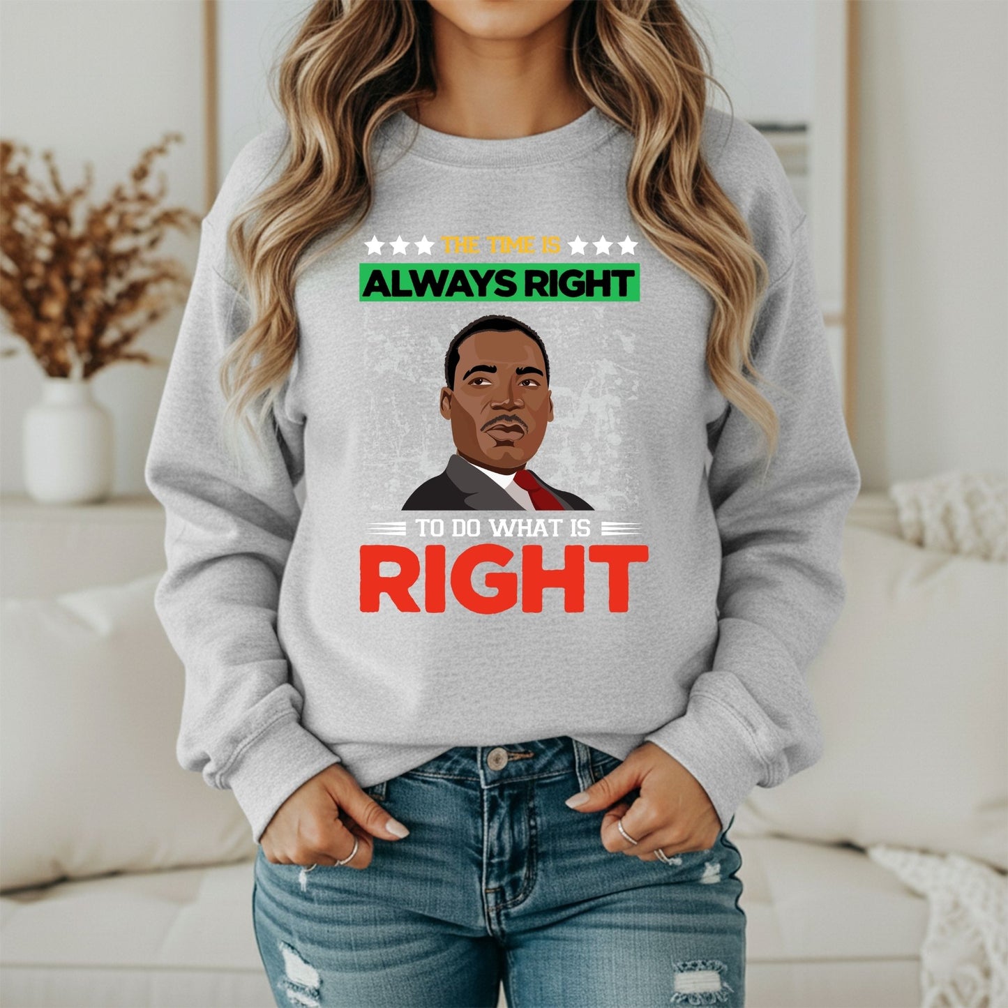 MLK Stand for Human Rights Sweatshirt – Justice Inspired