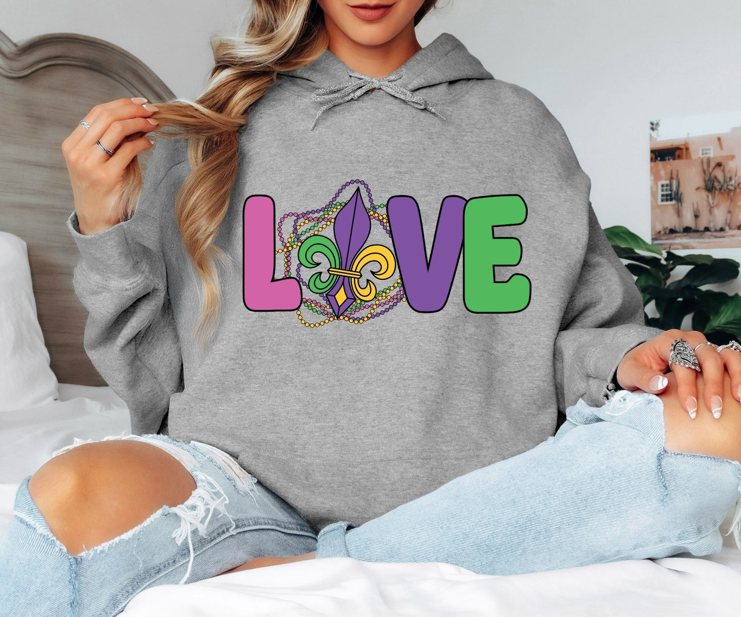 Cute Mardi Gras Hoodie – Fun Carnival Aesthetic