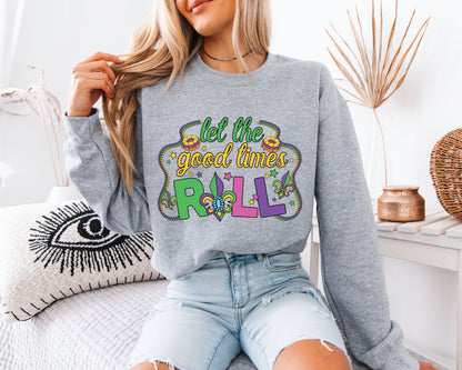 New Orleans Inspired Mardi Gras Sweatshirt