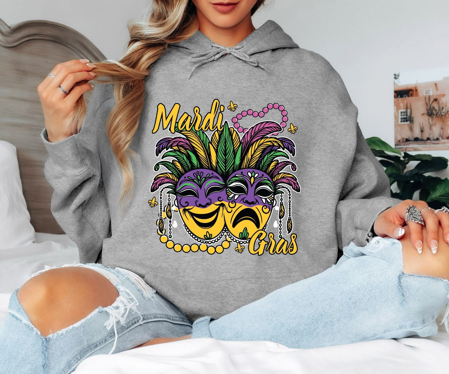 Mardi Gras Party Hoodie – Fat Tuesday Pullover