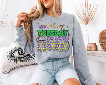 Mardi Gras Celebration Wear Sweatshirt