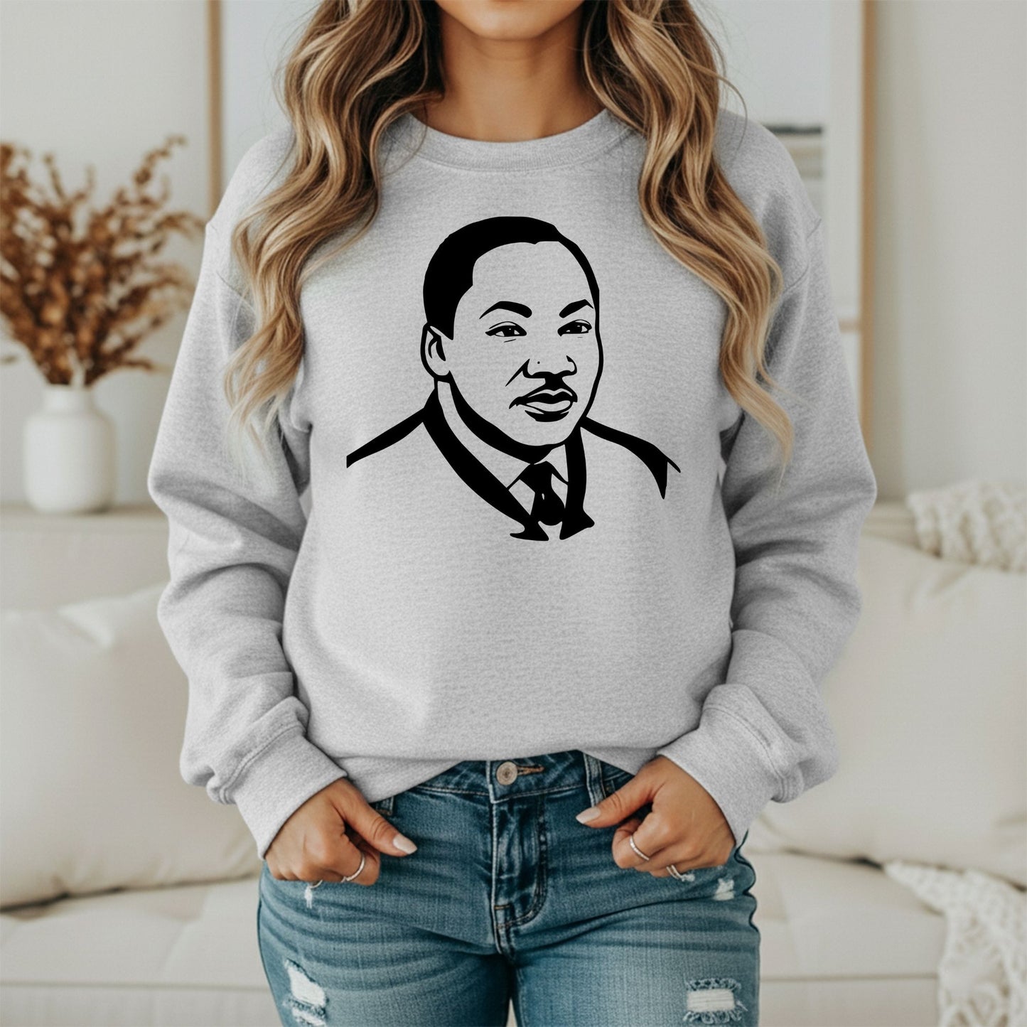 MLK Inspirational Message Sweatshirt – Equality & Hope Theme