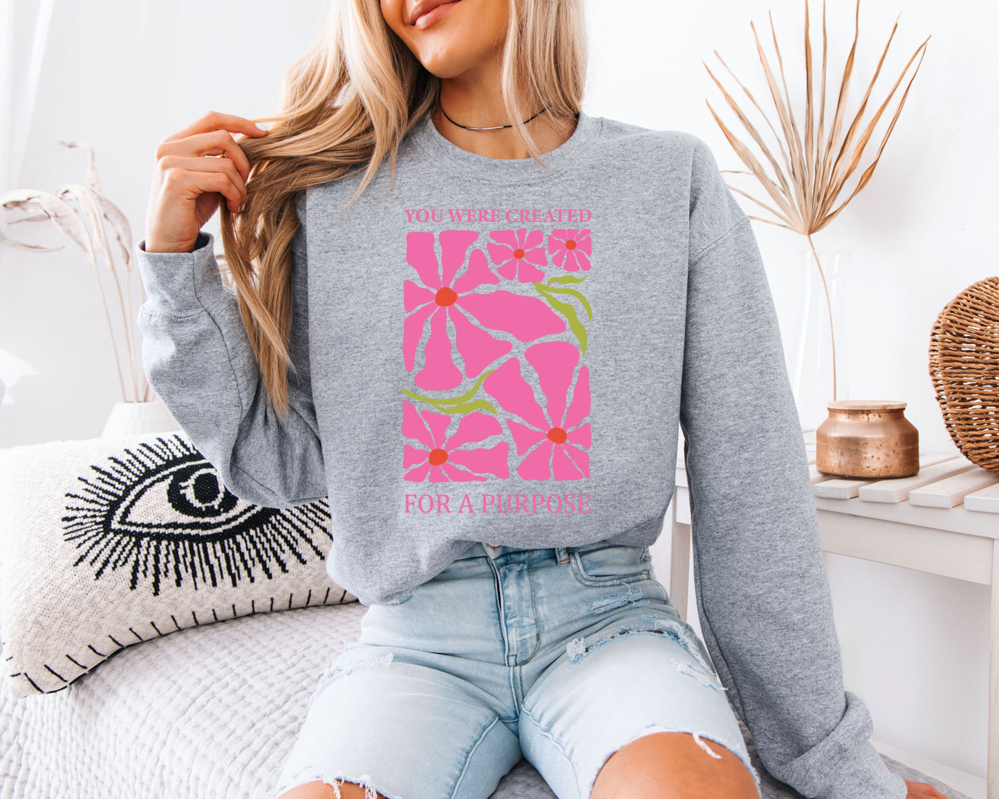 Spring Meadow Blooms Hoodie – Wild Garden Graphic Sweatshirt, Nature Lover Gift, Comfortable Everyday Floral Pullover