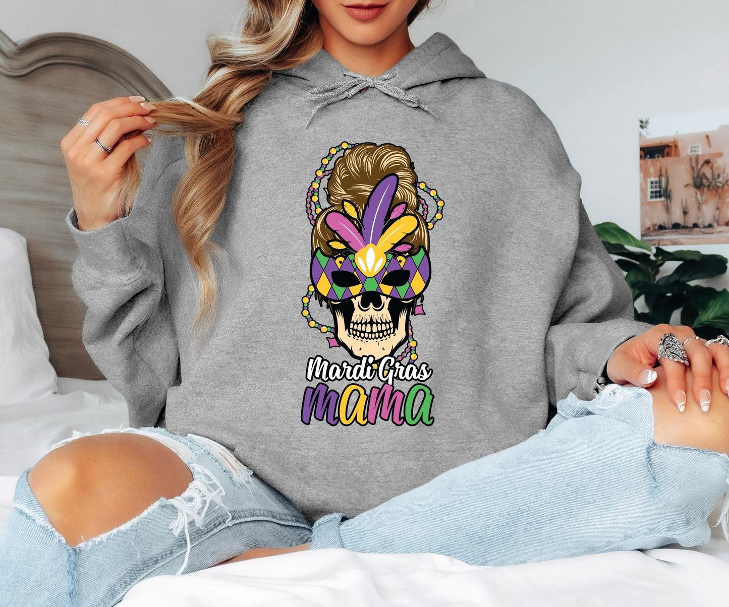 Mardi Gras Hoodie – Unisex Carnival Pullover