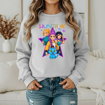 K-Pop Street Style Sweatshirt – Minimal Idol Aesthetic Design