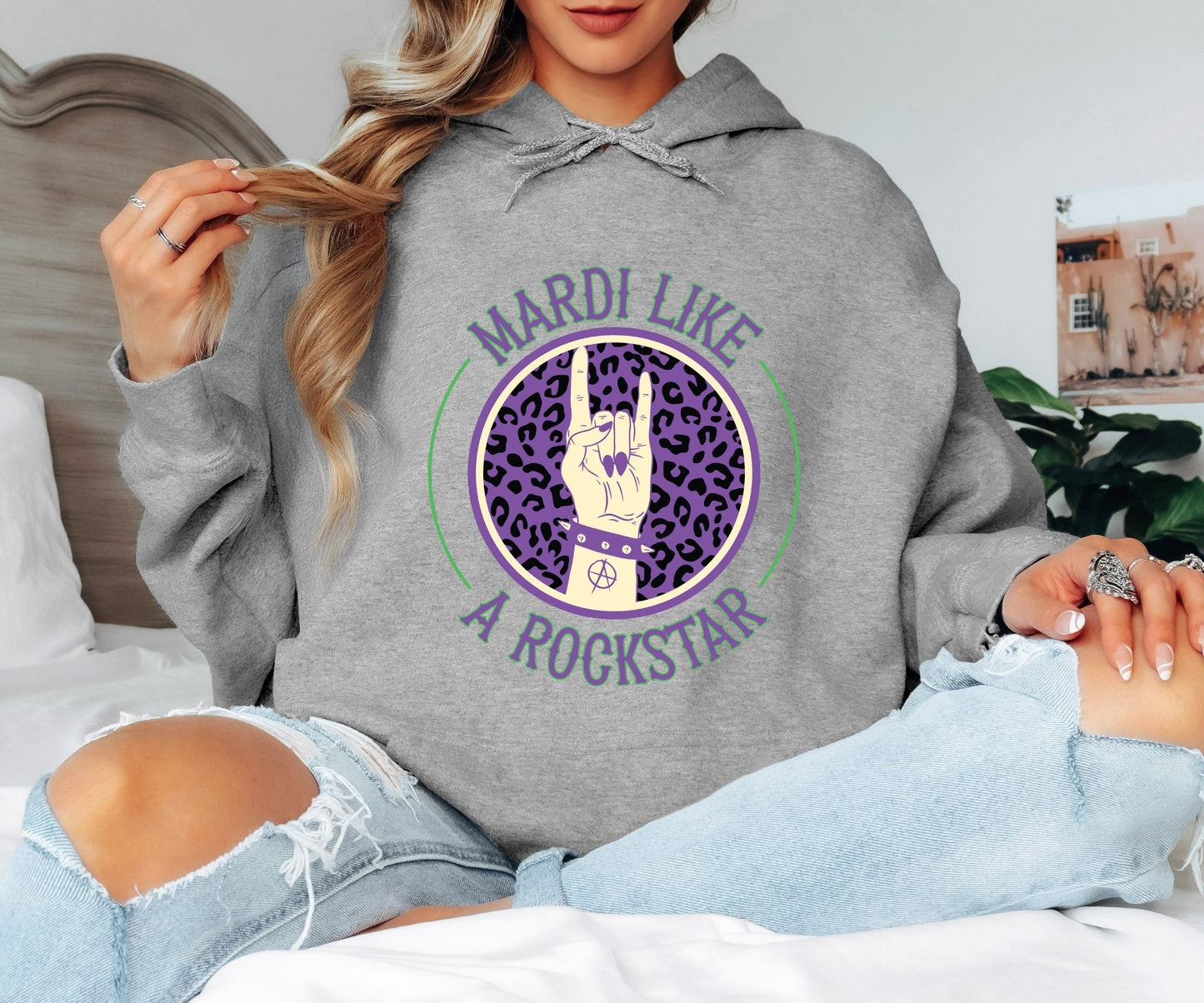 Funny Mardi Gras Saying Hoodie – Party Ready