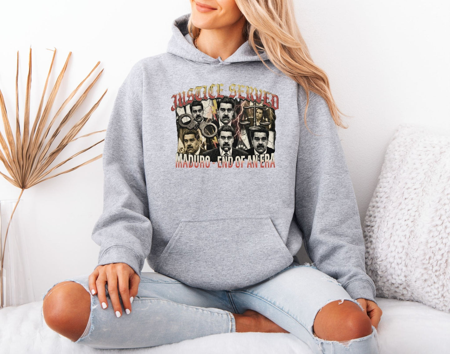 Maduro Arrest Hoodie – Democracy and Justice Protest Statement