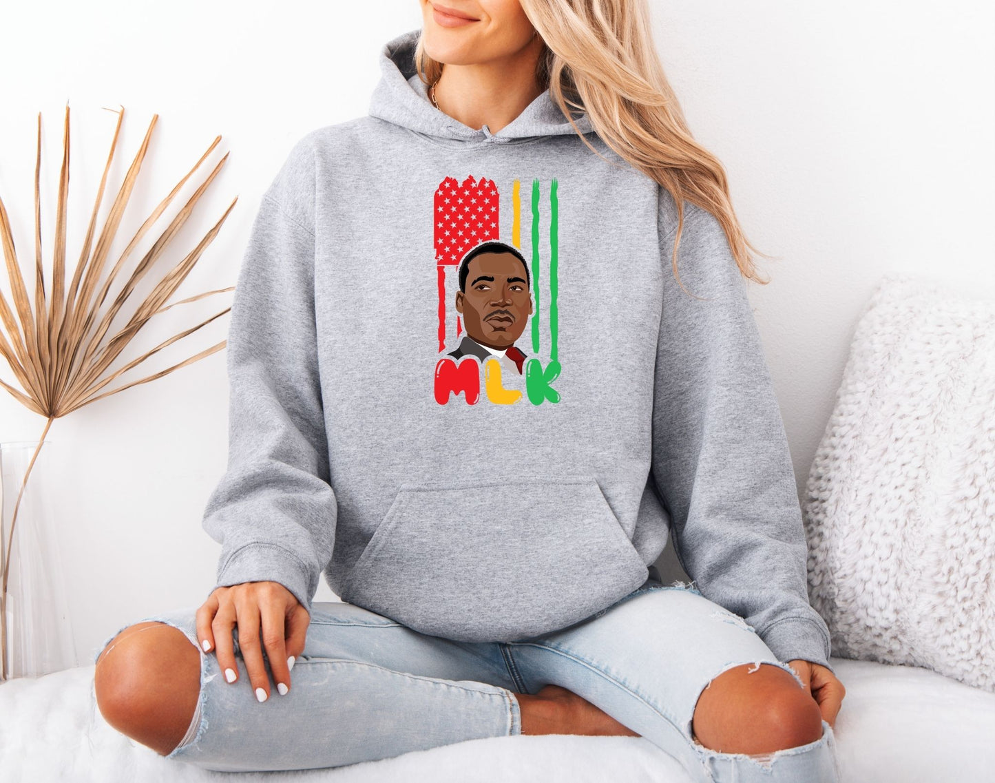 MLK Inspirational Message Hoodie – Equality and Hope Theme