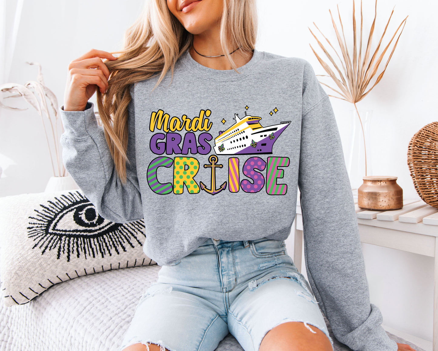 Mardi Gras Fun & Festive Crewneck