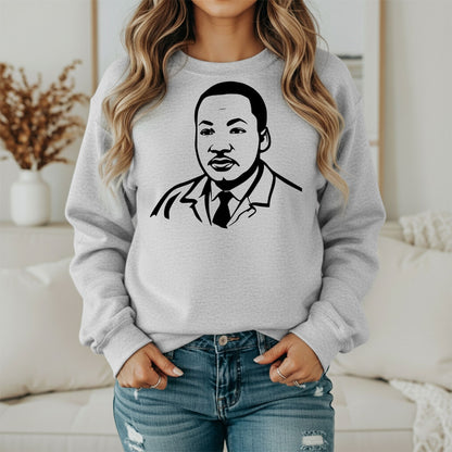 MLK Equality Quote Sweatshirt – Freedom & Justice Graphic Unisex