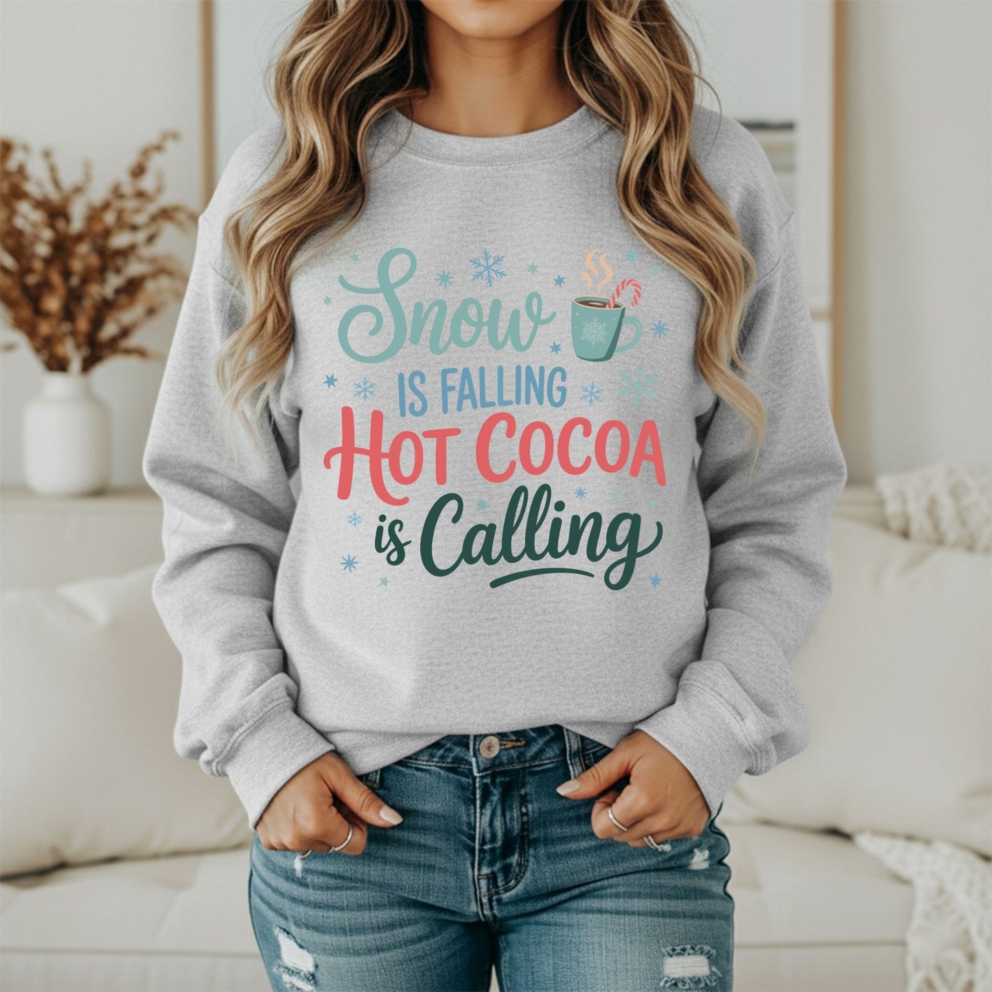 Cozy Winter Days Sweatshirt – Minimal Seasonal Graphic