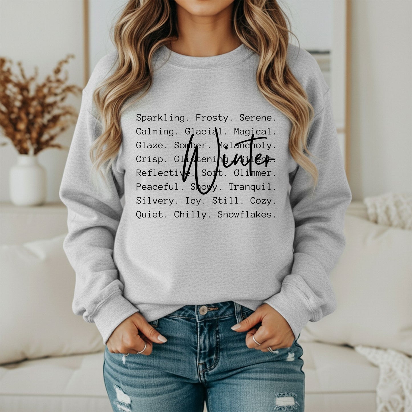 Winter Cozy Graphic Sweatshirt – Minimal Cold Weather Style