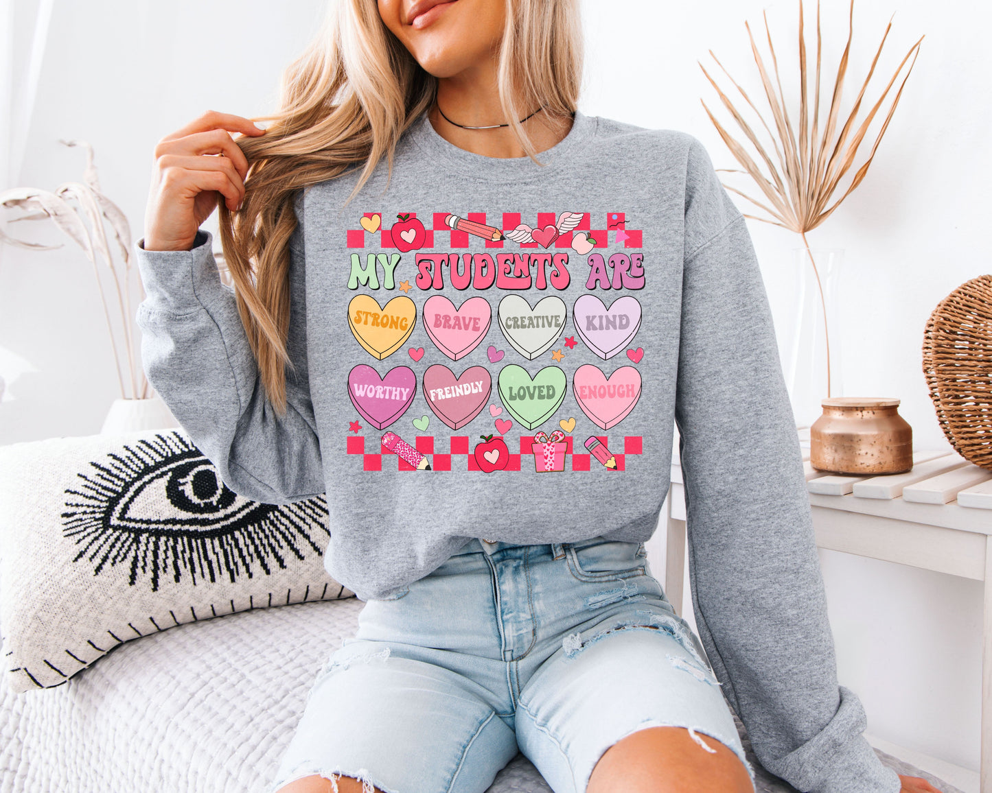 LOVED John 3:16 Sweatshirt | Distressed Varsity Christian Crewneck | Bible Verse Valentine Gift (Copy) (Copy)