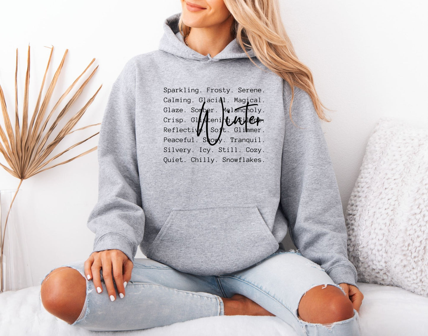Winter Cozy Graphic Hoodie – Minimal Cold Weather Style