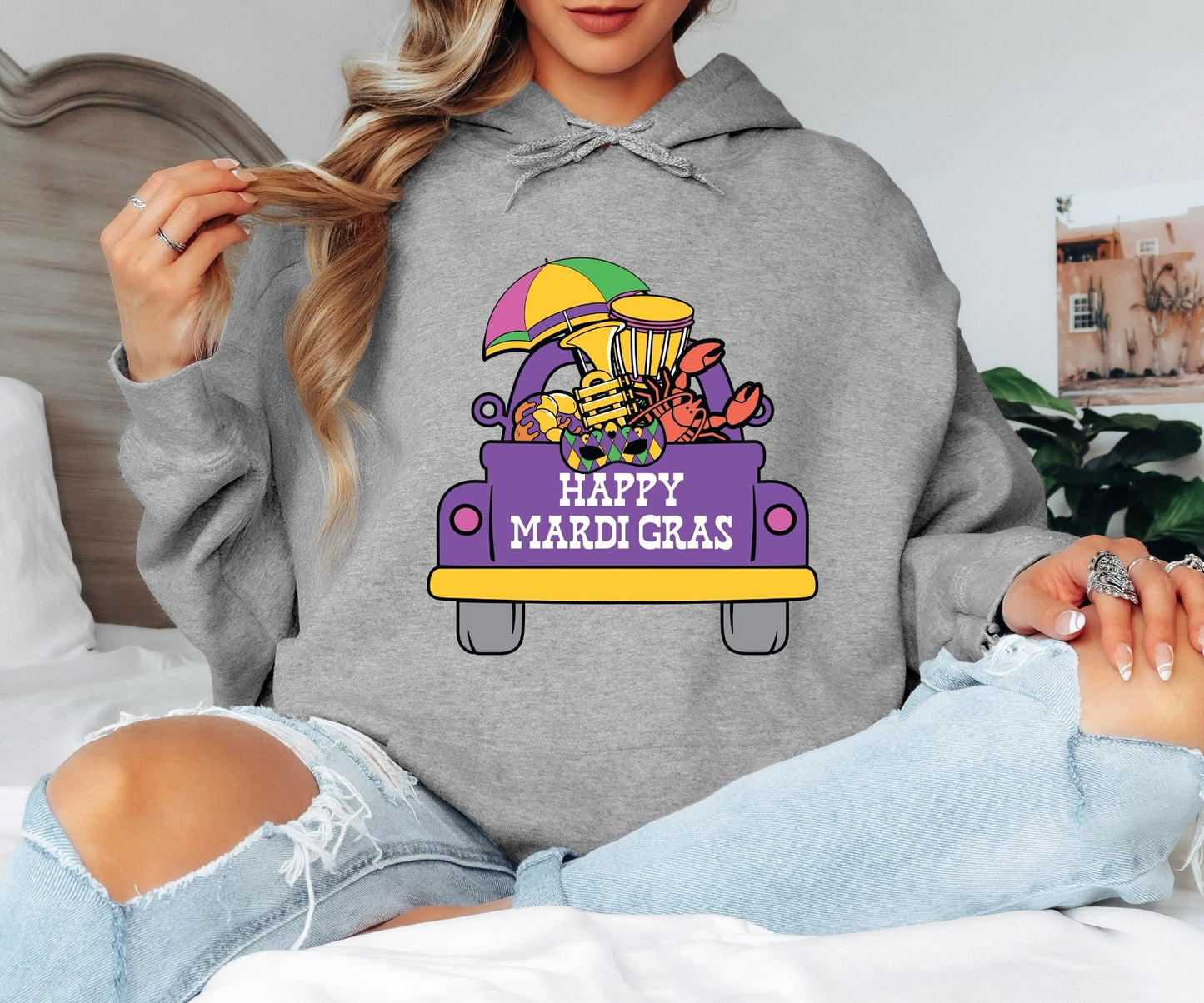 Mardi Gras Hoodie – Fat Tuesday Ready Look