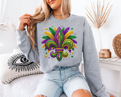 Mardi Gras Color Rush Sweatshirt