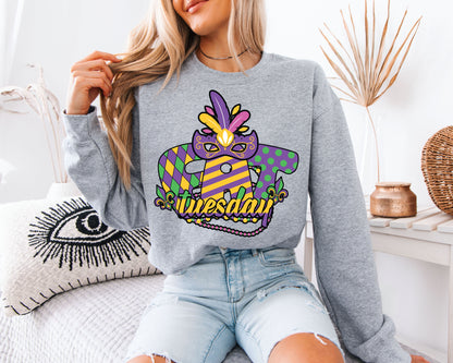 Cozy New Orleans Mardi Gras Sweatshirt
