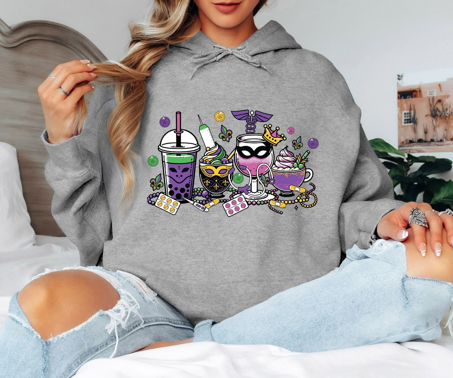 Mardi Gras Hoodie – Classic Fat Tuesday Style